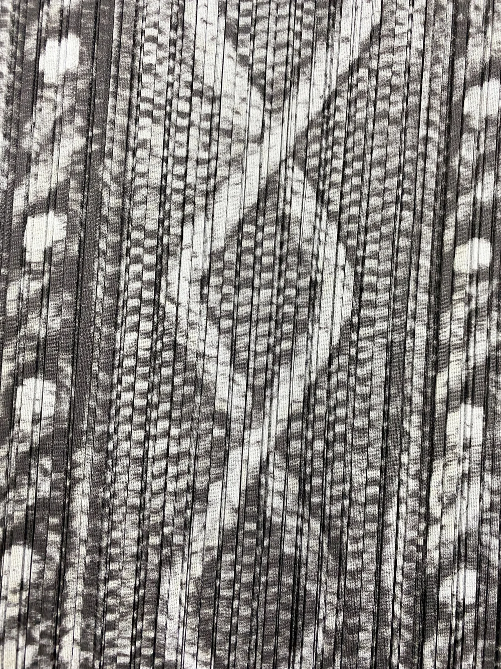 Pleats Please trompe l'oeil cable knit print dress — JAMES VELORIA